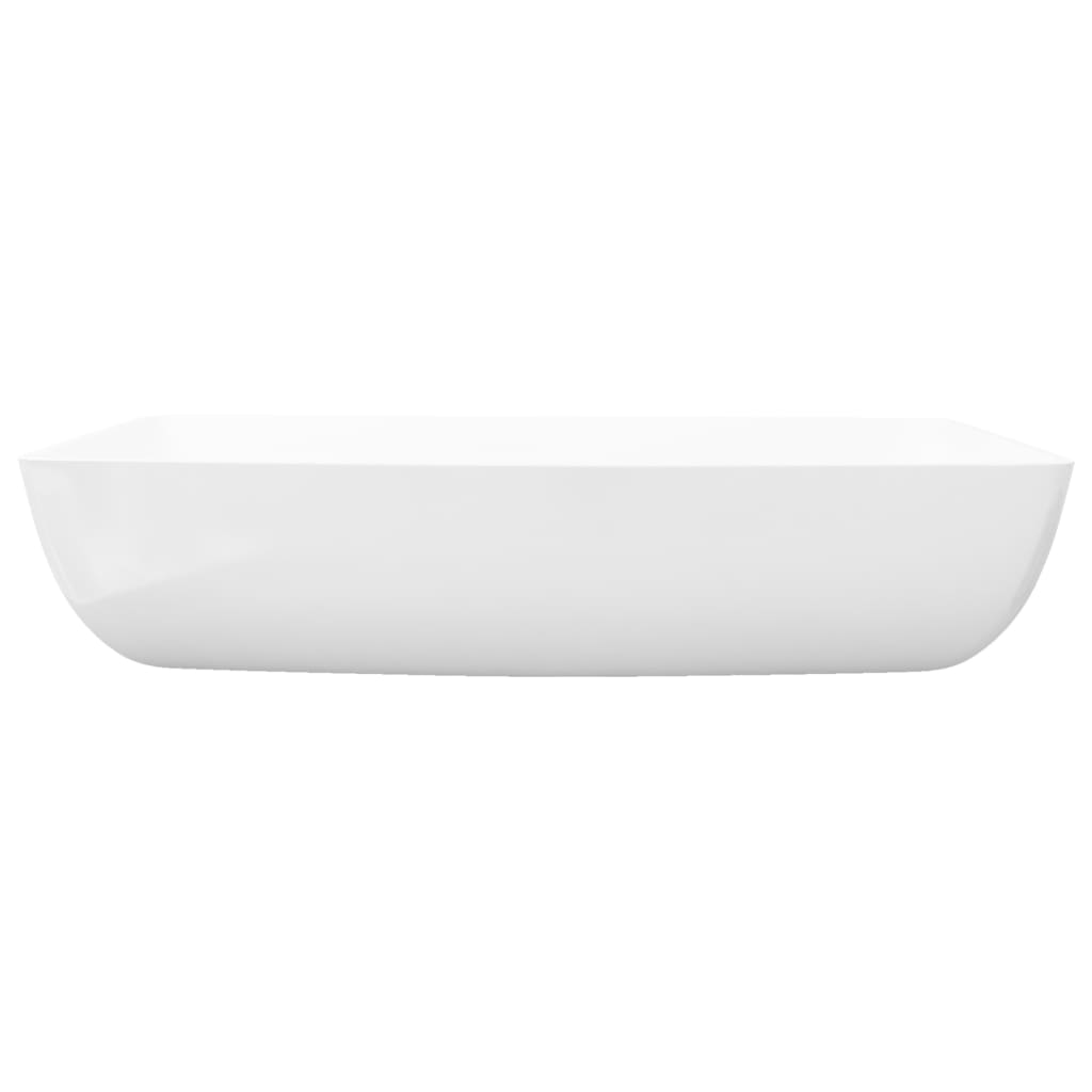 Keramik Waschtisch Waschbecken Rechteckig Weiß 71 x 39 cm - Premium Badezimmer-Waschbecken  - Just €128.86! Shop now at homesales4u