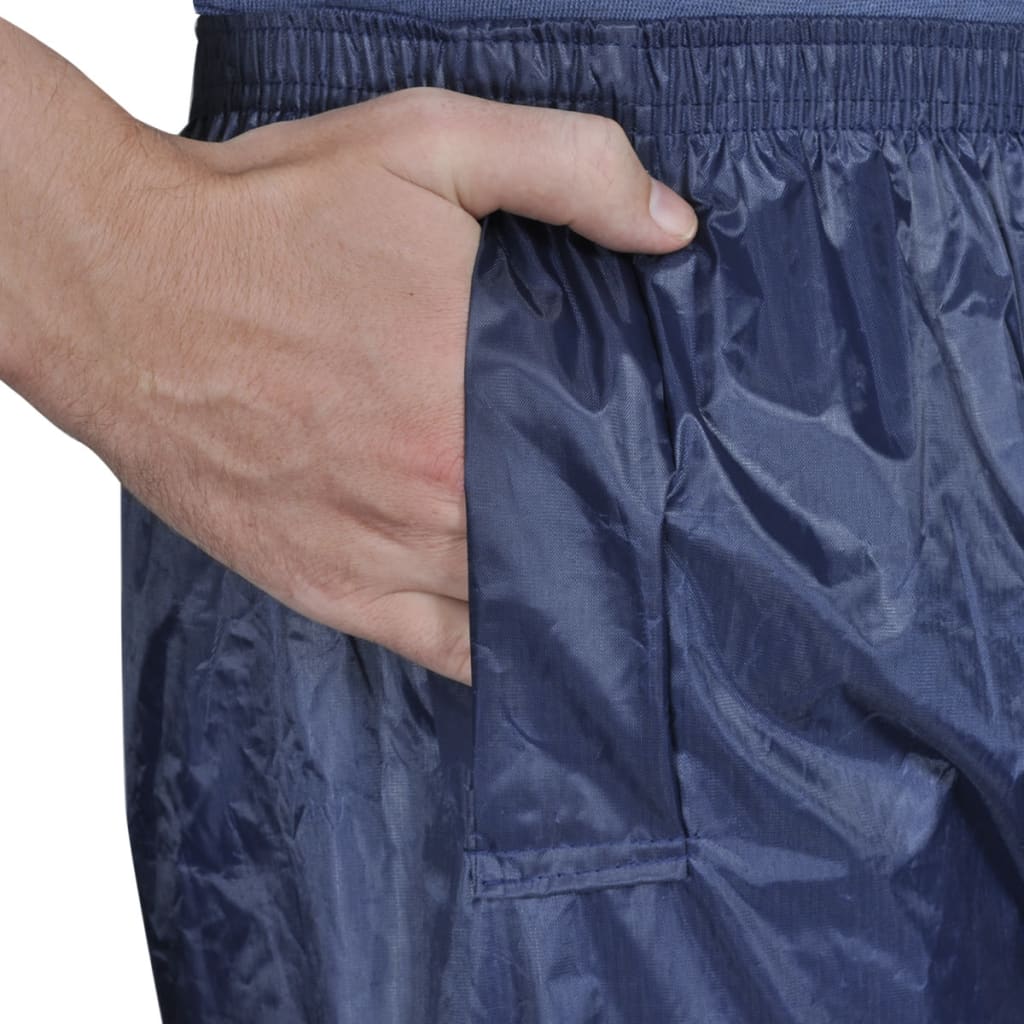 Blaue Regenbekleidung für Männer 2-teilig mit Kapuze Größe M - Premium Regenjacken & Regenponchos  - Just €33.29! Shop now at homesales4u