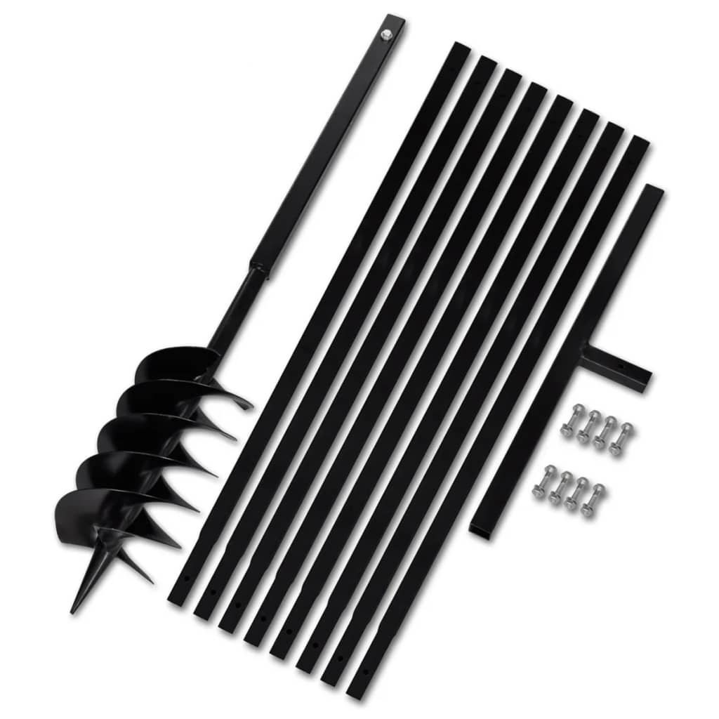 Erdbohrer mit Griff 150 mm Verlängerungsrohr 9 m - Premium Schneckenbohrer  - Just €174.45! Shop now at homesales4u