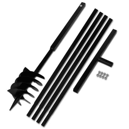 Erdbohrer mit Griff 180 mm Verlängerungsrohr 5 m - Premium Schneckenbohrer  - Just €119.38! Shop now at homesales4u