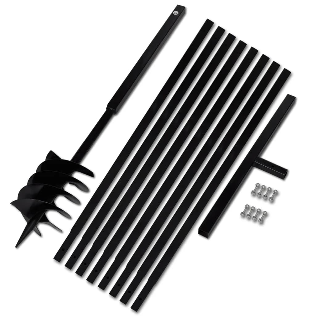 Erdbohrer mit Griff 180 mm Verlängerungsrohr 9 m - Premium Schneckenbohrer  - Just €179.25! Shop now at homesales4u