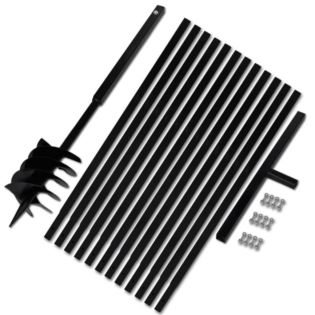 Erdbohrer mit Griff 180 mm Verlängerungsrohr 13 m - Premium Schneckenbohrer  - Just €236.82! Shop now at homesales4u