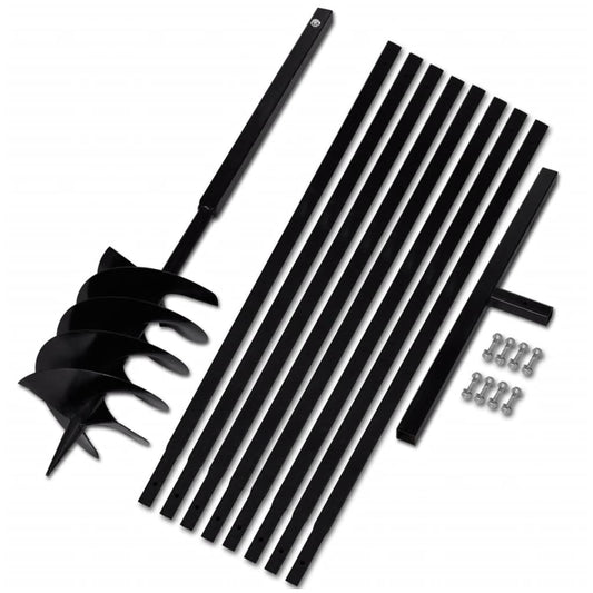Erdbohrer mit Griff 200 mm Verlängerungsrohr 9 m - Premium Schneckenbohrer  - Just €187.58! Shop now at homesales4u