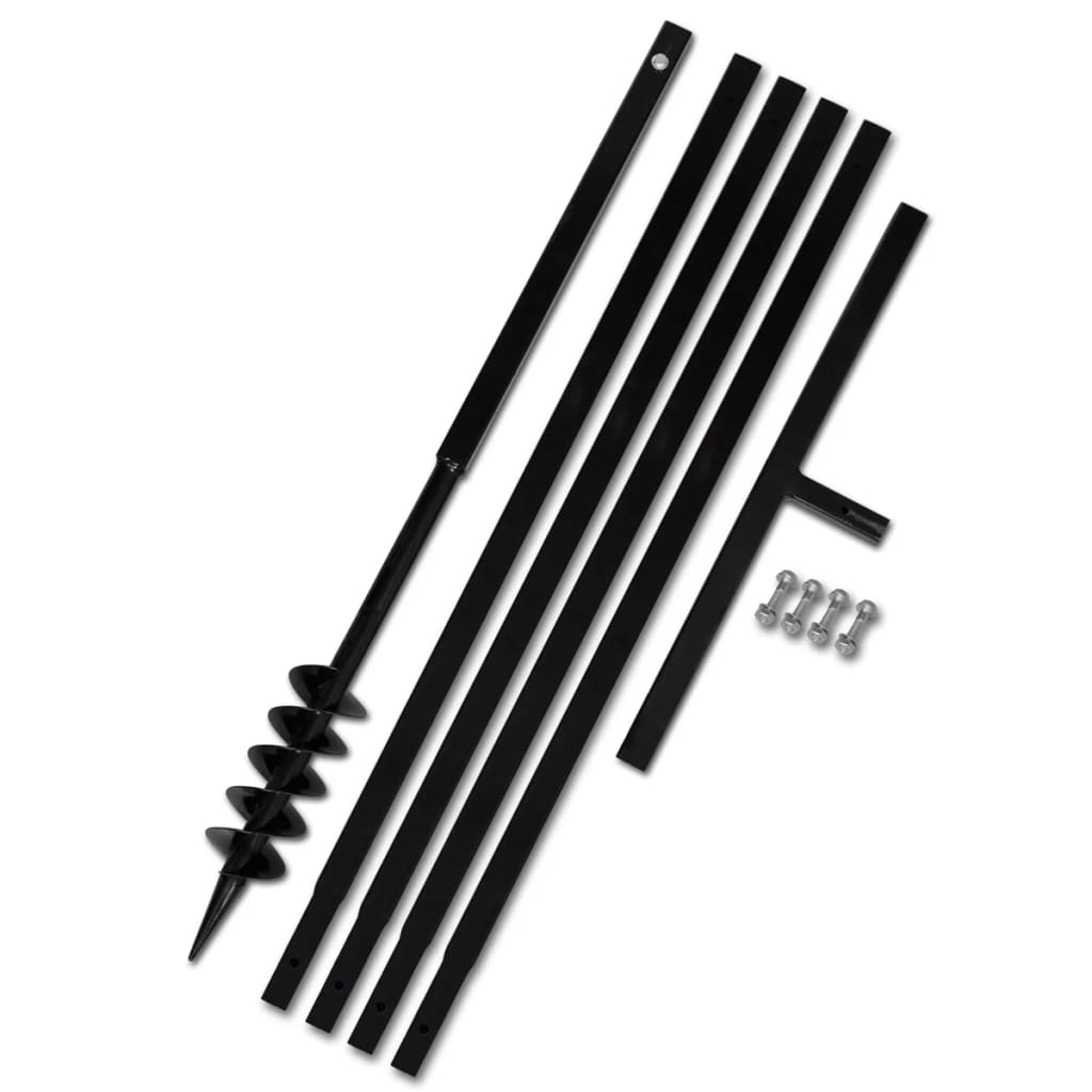 Erdbohrer mit Griff 80 mm Verlängerungsrohr 5 m - Premium Schneckenbohrer  - Just €102.23! Shop now at homesales4u