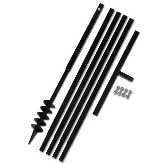 Erdbohrer mit Griff 80 mm Verlängerungsrohr 5 m - Premium Schneckenbohrer  - Just €102.23! Shop now at homesales4u