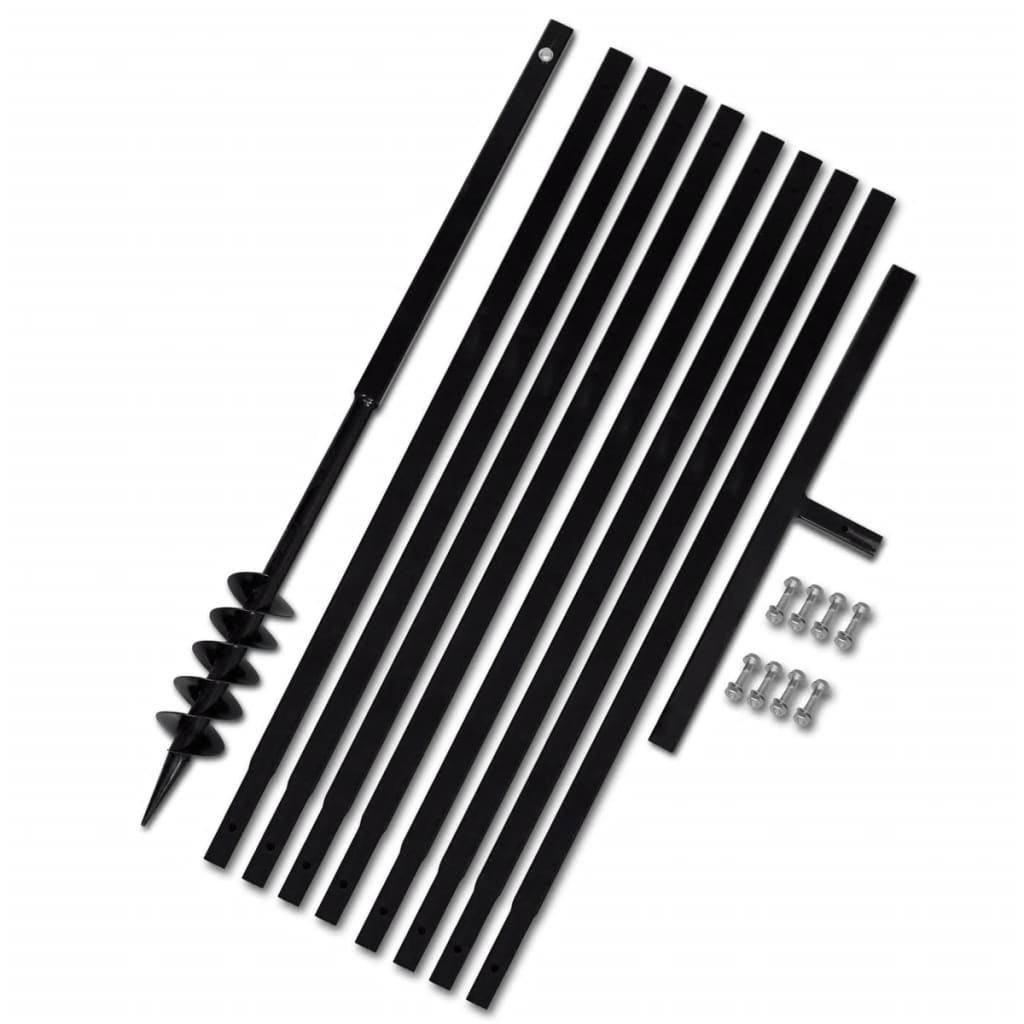 Erdbohrer mit Griff 80 mm Verlängerungsrohr 9 m - Premium Schneckenbohrer  - Just €160.93! Shop now at homesales4u