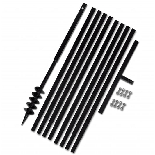 Erdbohrer mit Griff 80 mm Verlängerungsrohr 9 m - Premium Schneckenbohrer  - Just €160.93! Shop now at homesales4u
