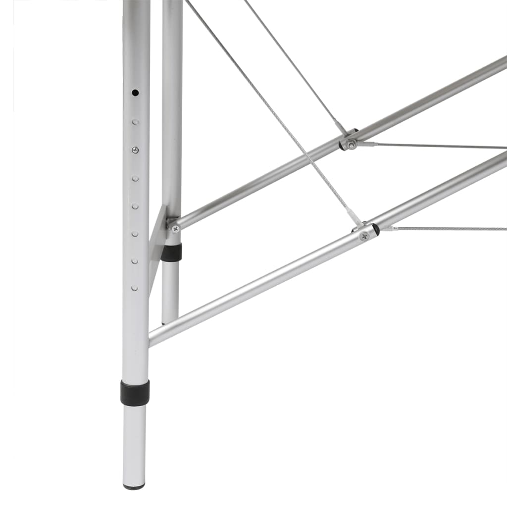 Massageliege Klappbar 2-Zonen mit Aluminiumgestell Cremeweiß - Premium Massagetische  - Just €222.99! Shop now at homesales4u