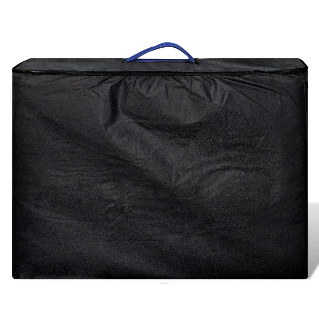 Massageliege Klappbar 2-Zonen mit Aluminiumgestell Blau - Premium Massagetische  - Just €205.70! Shop now at homesales4u