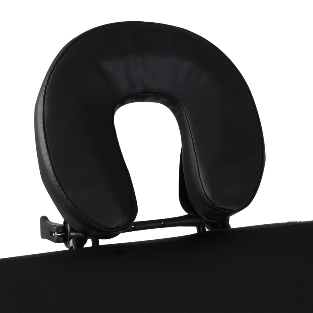 Massageliege Klappbar 4-Zonen mit Aluminiumgestell Schwarz - Premium Massagetische  - Just €255.17! Shop now at homesales4u
