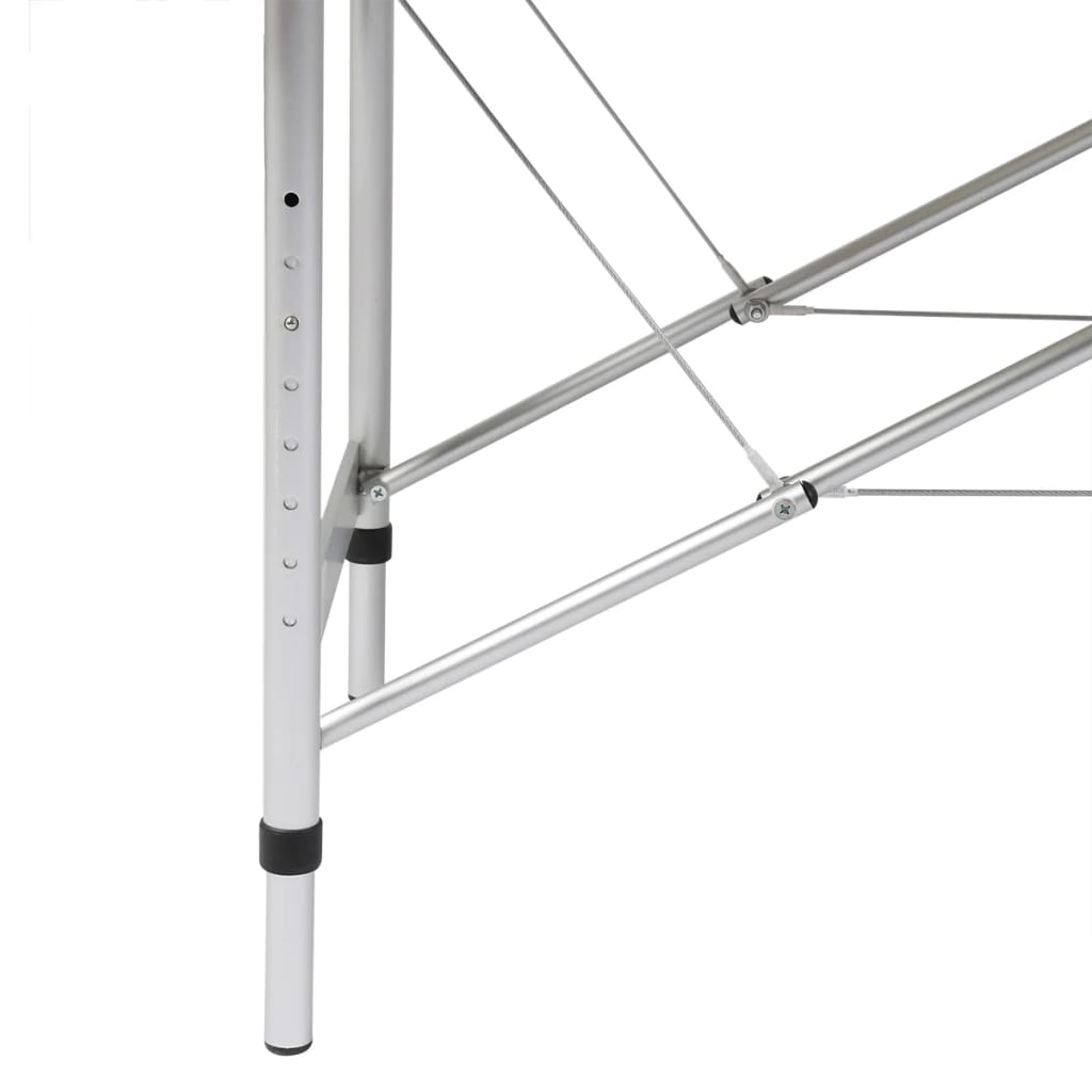 Massageliege Klappbar 4-Zonen mit Aluminiumgestell Schwarz - Premium Massagetische  - Just €255.17! Shop now at homesales4u