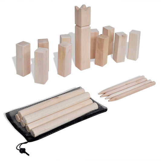 Kubb-Spielset Holz - Premium Gartenspiele  - Just €45.61! Shop now at homesales4u