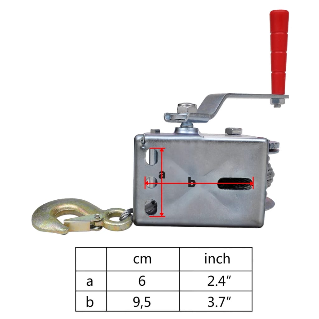 Handwinde 360 kg - Premium Seilwinden  - Just €43.94! Shop now at homesales4u