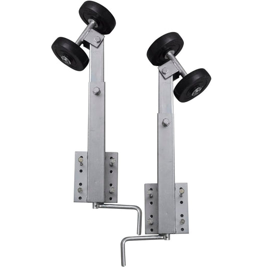 Bootstrailer-Stützen Doppelrollen 2er-Set 59-84 cm - Premium Bootsanhänger  - Just €127.99! Shop now at homesales4u