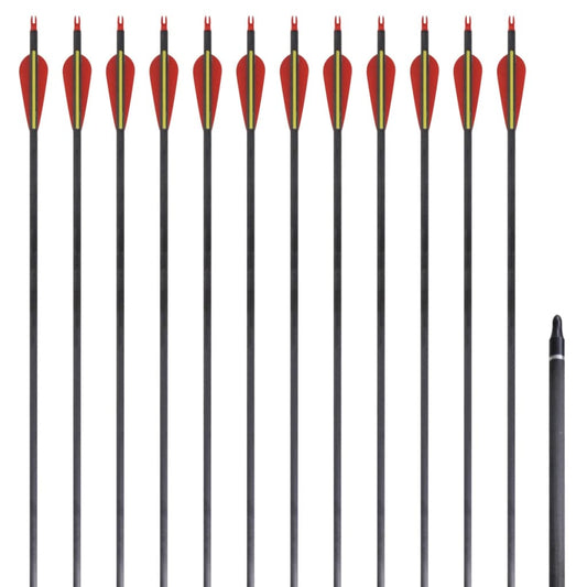Recurvebogen-Pfeile 30" 0,76 cm Carbon 12 Stk. - Premium Pfeile & Bolzen  - Just €93.55! Shop now at homesales4u