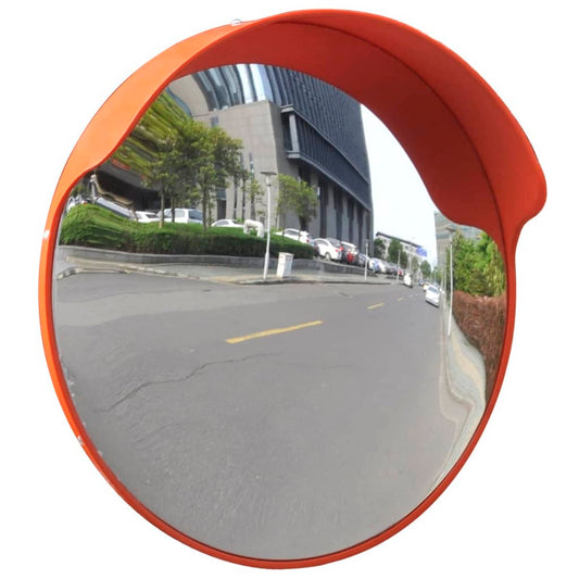 Verkehrsspiegel Konvex PC-Kunststoff Orange 45 cm Outdoor - Premium Verkehrsschilder  - Just €57.77! Shop now at homesales4u