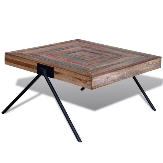 Couchtisch mit V-Beinen Altholz Teak - Premium Couchtische  - Just €185.66! Shop now at homesales4u