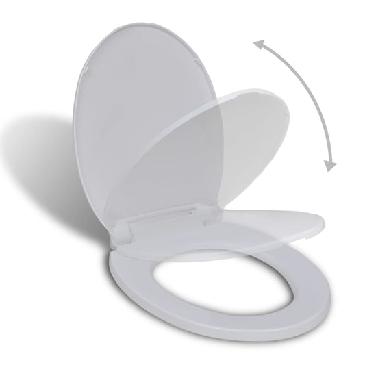 Toilettensitz mit Absenkautomatik Weiß Oval - Premium Toilettensitze  - Just €29.29! Shop now at homesales4u