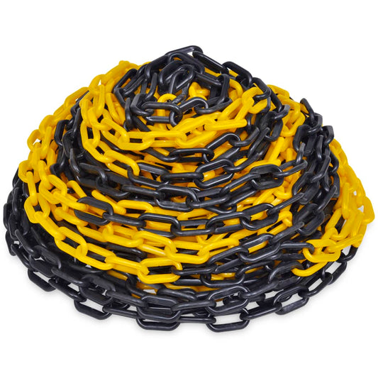 30 m Kunststoff Absperrkette gelb-schwarz - Premium Sicherheitsmarkierungen  - Just €46.08! Shop now at homesales4u