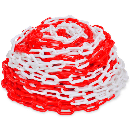 Absperrkette 30 m Kunststoff Rot und Weiß - Premium Sicherheitsmarkierungen  - Just €41.37! Shop now at homesales4u