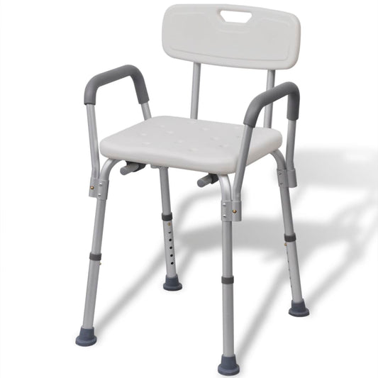 Duschstuhl Aluminium Weiß - Premium Duschbänke & -sitze  - Just €128.23! Shop now at homesales4u