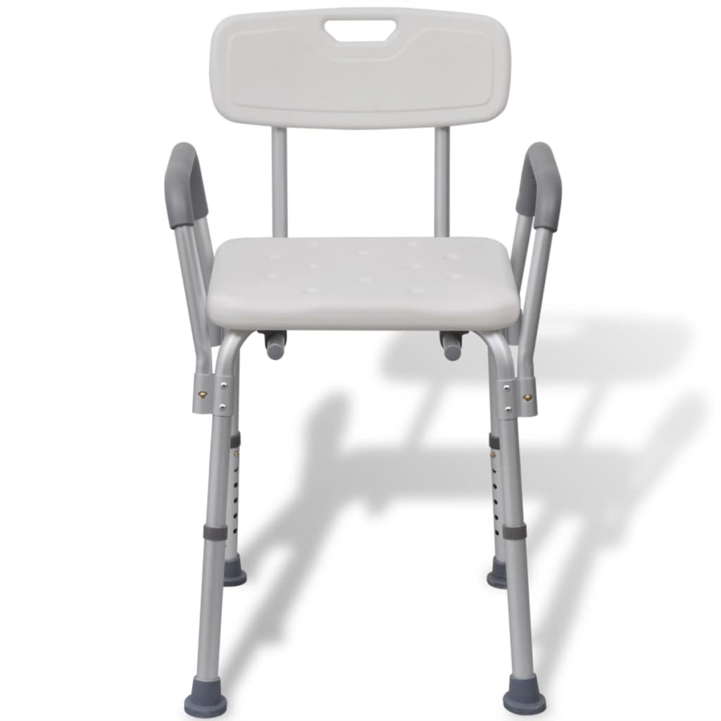 Duschstuhl Aluminium Weiß - Premium Duschbänke & -sitze  - Just €128.23! Shop now at homesales4u