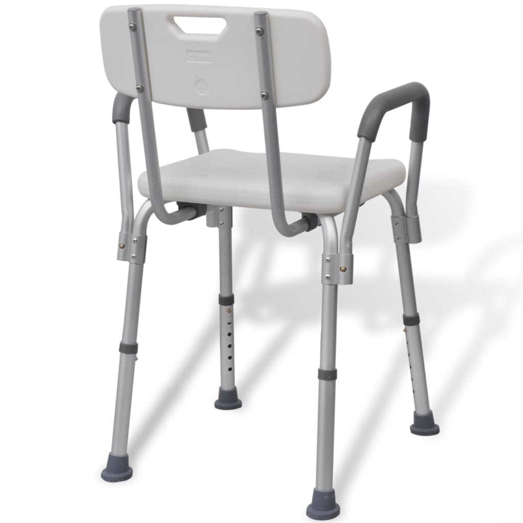 Duschstuhl Aluminium Weiß - Premium Duschbänke & -sitze  - Just €128.23! Shop now at homesales4u