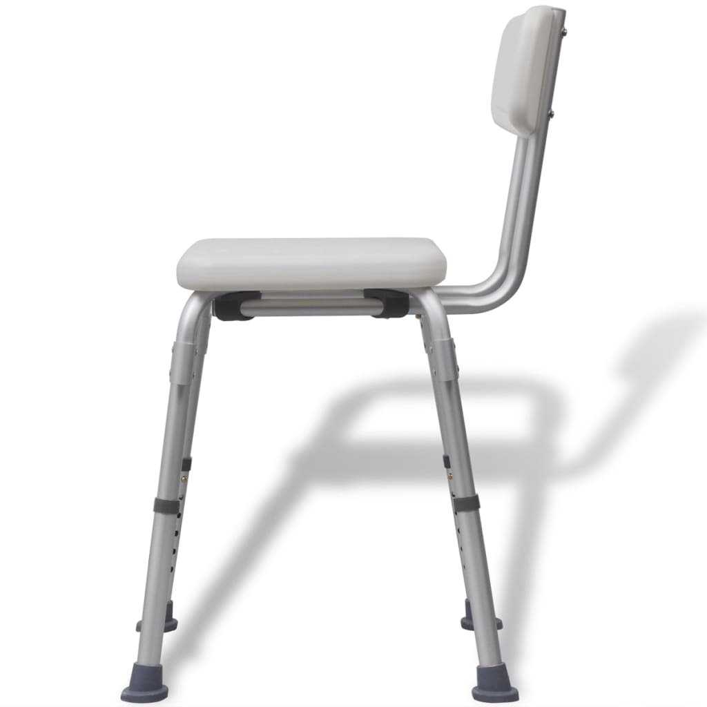 Duschstuhl Aluminium Weiß - Premium Duschbänke & -sitze  - Just €128.23! Shop now at homesales4u
