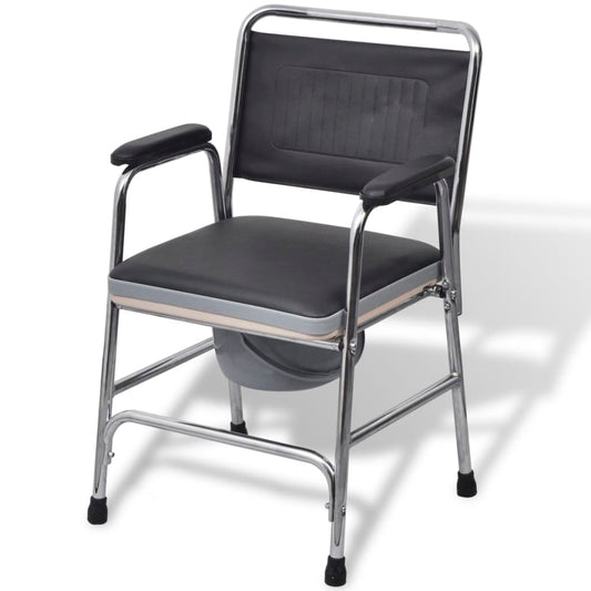 Toilettenstuhl Stahl Schwarz - Premium Toilettensitze  - Just €191.52! Shop now at homesales4u