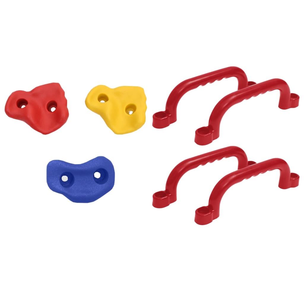 Schaukelsitze 2 Stk. mit Klettersteinen Blau Polyethene - Premium Spielturm-Zubehör  - Just €75.08! Shop now at homesales4u
