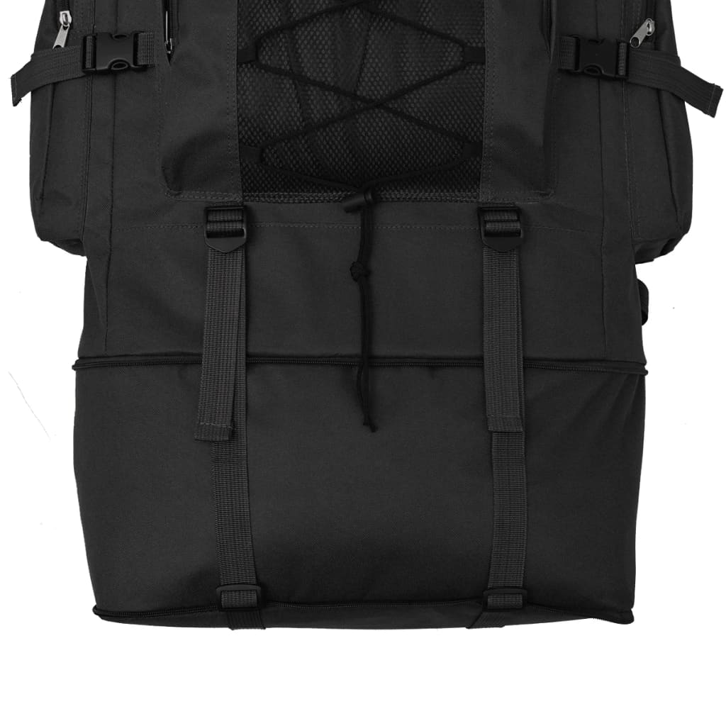 Armee-Style Rucksack XXL 100 L Schwarz - Premium Rucksäcke  - Just €44.32! Shop now at homesales4u