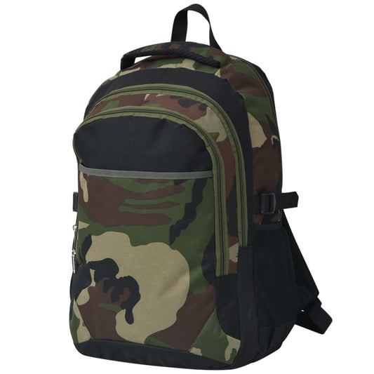 Schulrucksack 40 L Schwarz und Tarnfarbe - Premium Rucksäcke  - Just €38.44! Shop now at homesales4u