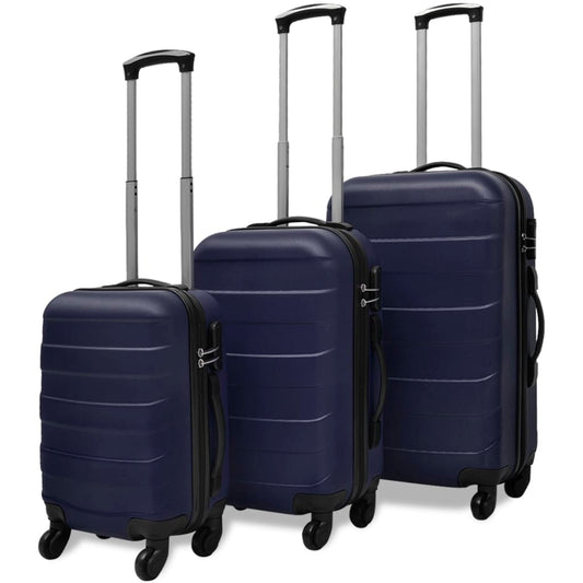 3-tlg. Hartschalenkoffer-Set Blau 45,5/55/66 cm - Premium Reisekoffer  - Just €153.74! Shop now at homesales4u