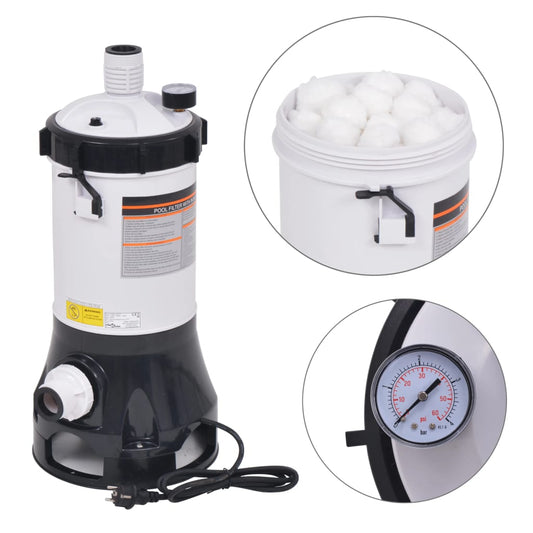 Poolfilterpumpe 185 W 4,4 m³/h - Premium Pool- & Whirlpool-Filter  - Just €175.66! Shop now at homesales4u