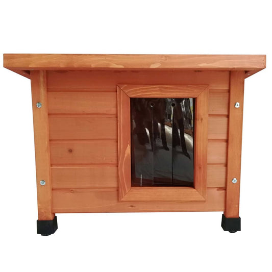 Outdoor Katzenhaus 57x45x43 cm Holz Braun - Premium Kratzbäume  - Just €94.05! Shop now at homesales4u