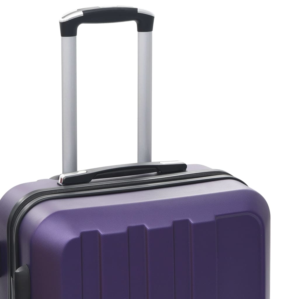 Hartschalen-Trolley-Set 3 Stk. Lila ABS - Premium Reisekoffer  - Just €178.06! Shop now at homesales4u