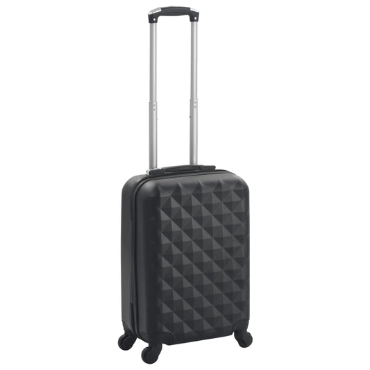 Hartschalen-Trolley Schwarz ABS - Premium Reisekoffer  - Just €77.35! Shop now at homesales4u
