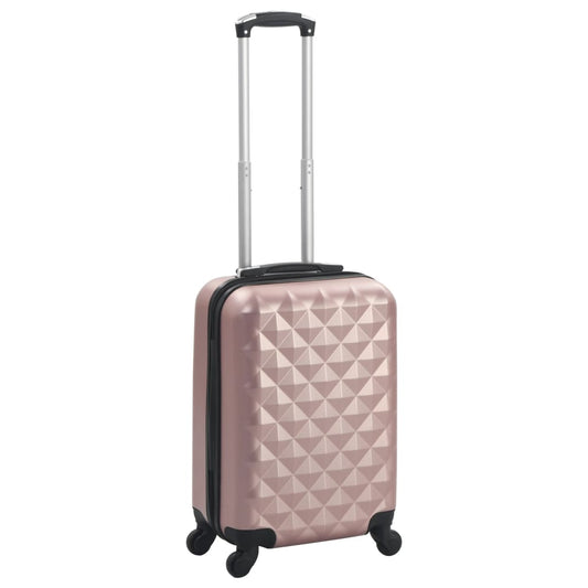Hartschalen-Trolley Roségold ABS - Premium Reisekoffer  - Just €76.82! Shop now at homesales4u