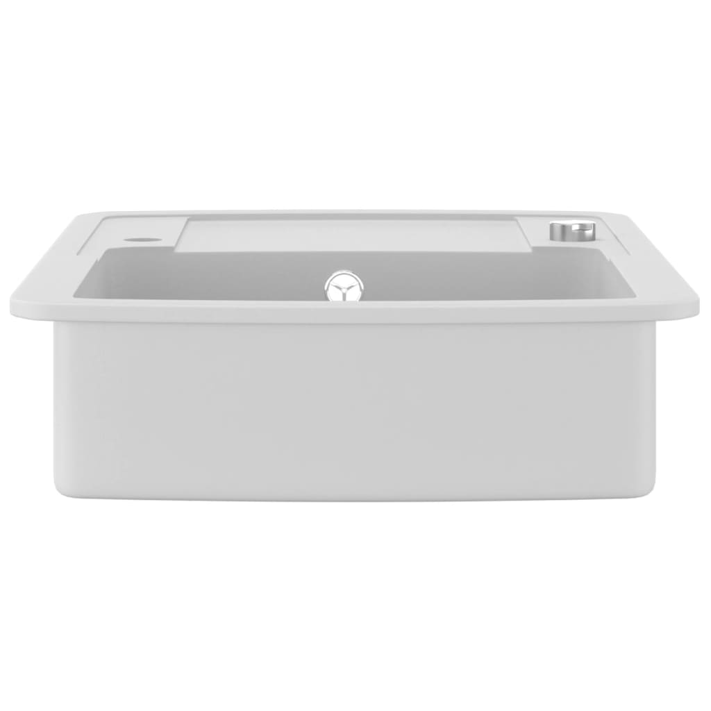 Granitspüle Einzelbecken Weiß - Premium Küchenspülen & Spülbecken  - Just €238.12! Shop now at homesales4u
