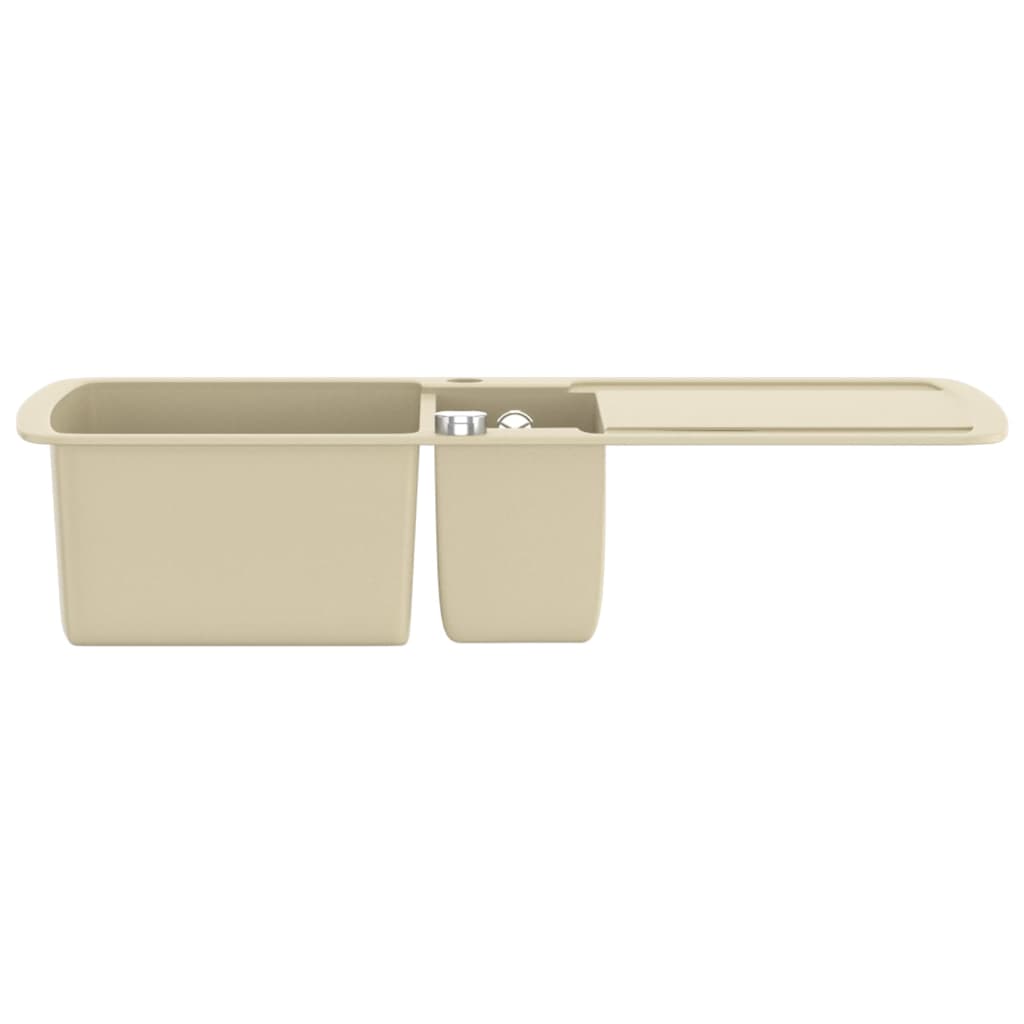 Granitspüle Doppelbecken Beige - Premium Küchenspülen & Spülbecken  - Just €309.42! Shop now at homesales4u