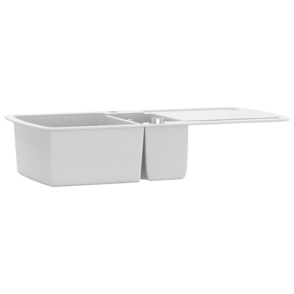 Granitspüle Doppelbecken Weiß - Premium Küchenspülen & Spülbecken  - Just €261.37! Shop now at homesales4u