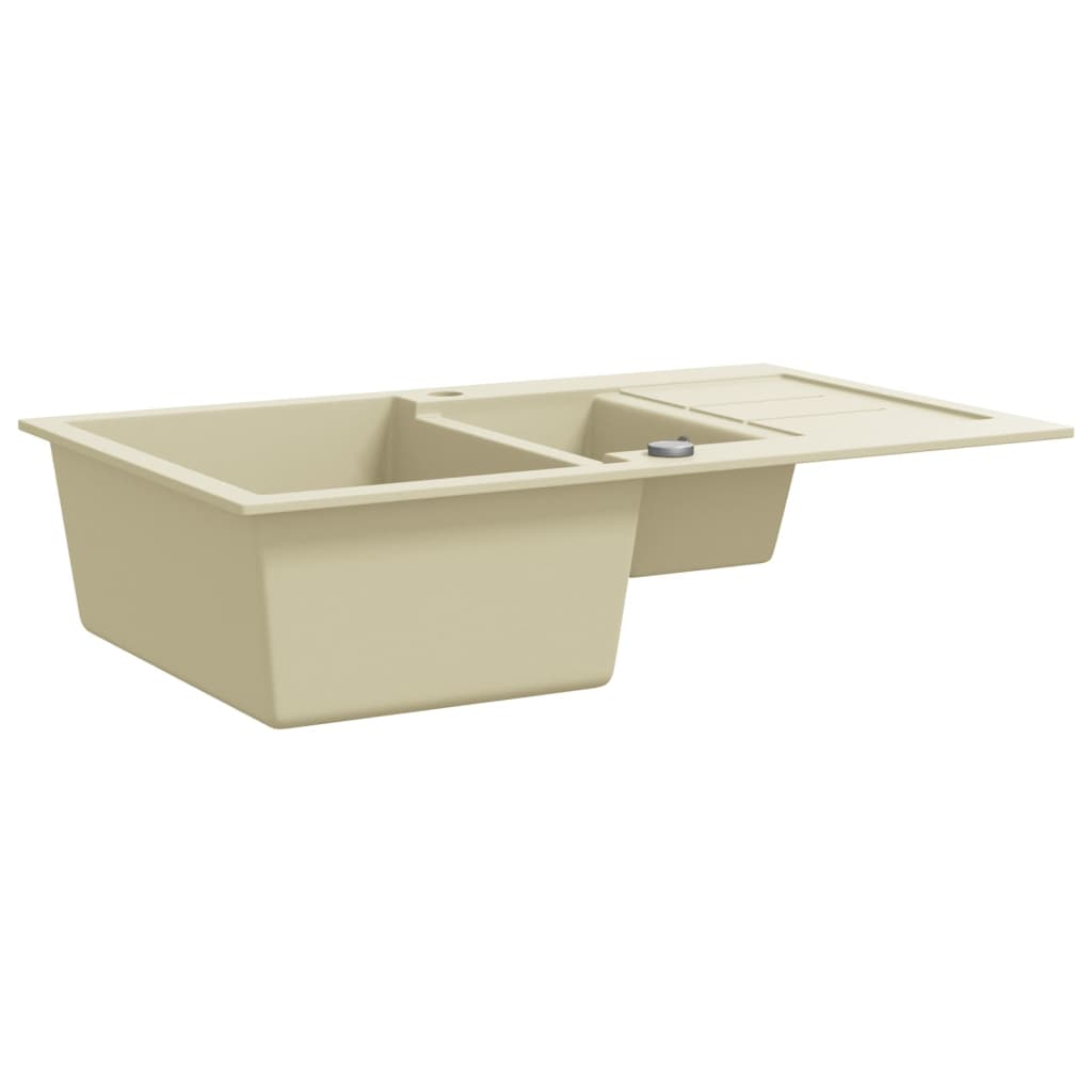 Granitspüle Doppelbecken Beige - Premium Küchenspülen & Spülbecken  - Just €232.52! Shop now at homesales4u