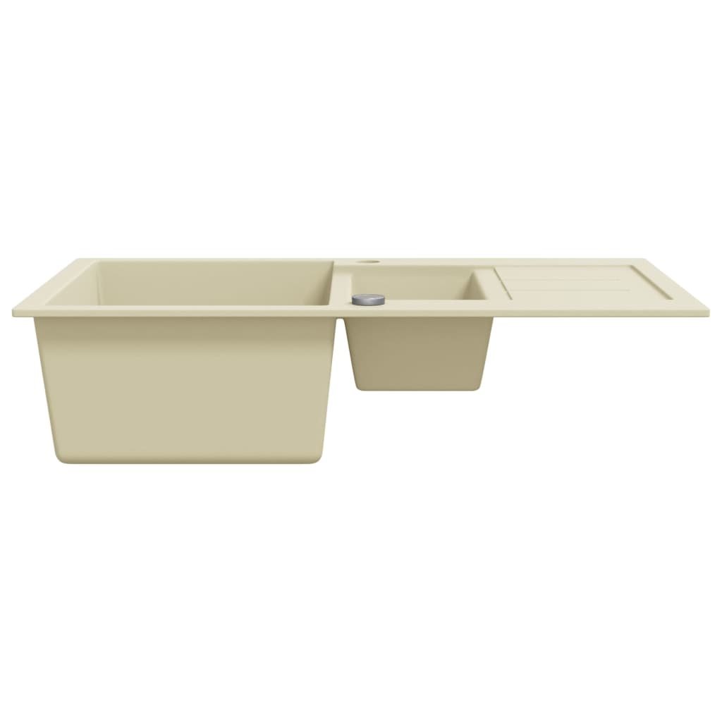 Granitspüle Doppelbecken Beige - Premium Küchenspülen & Spülbecken  - Just €232.52! Shop now at homesales4u