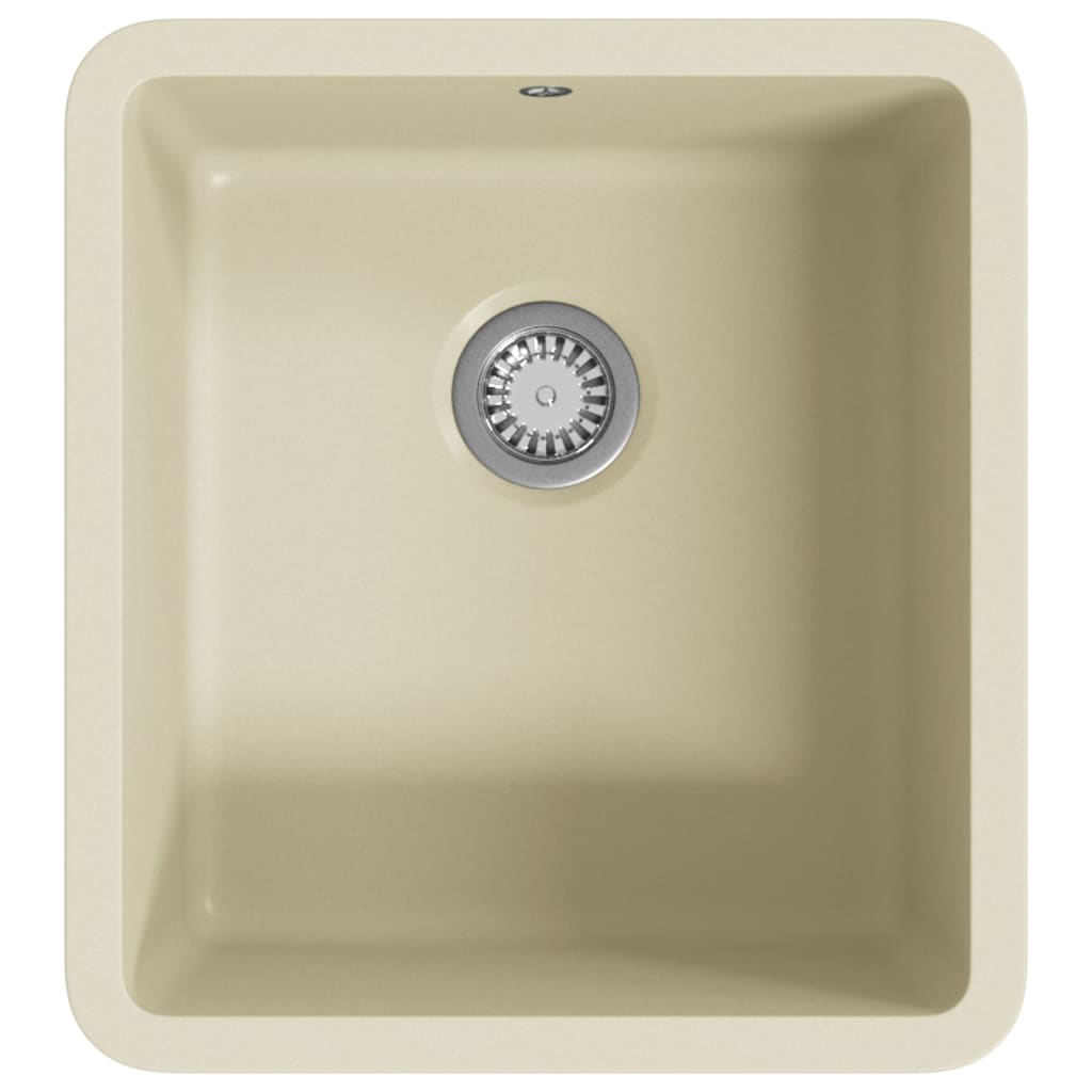 Granitspüle Einzelbecken Beige - Premium Küchenspülen & Spülbecken  - Just €165.96! Shop now at homesales4u