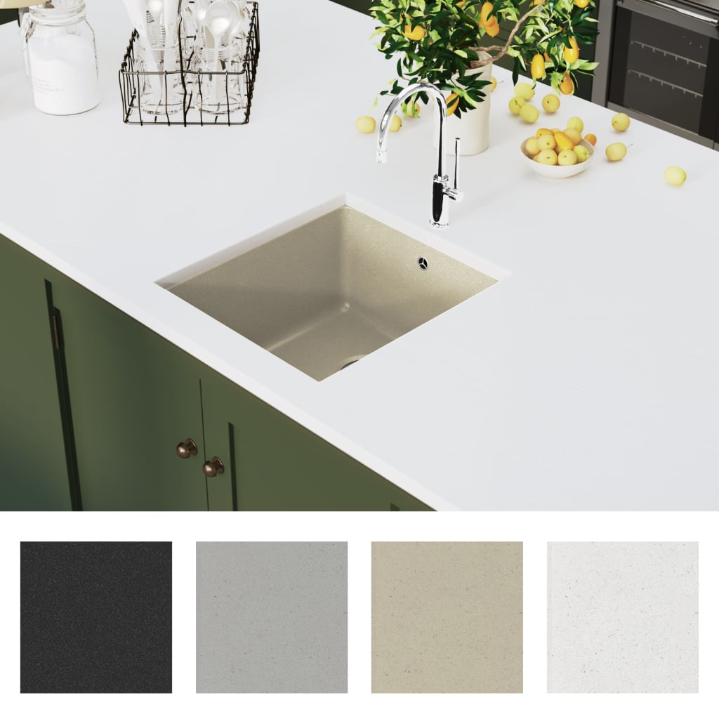 Granitspüle Einzelbecken Beige - Premium Küchenspülen & Spülbecken  - Just €165.96! Shop now at homesales4u