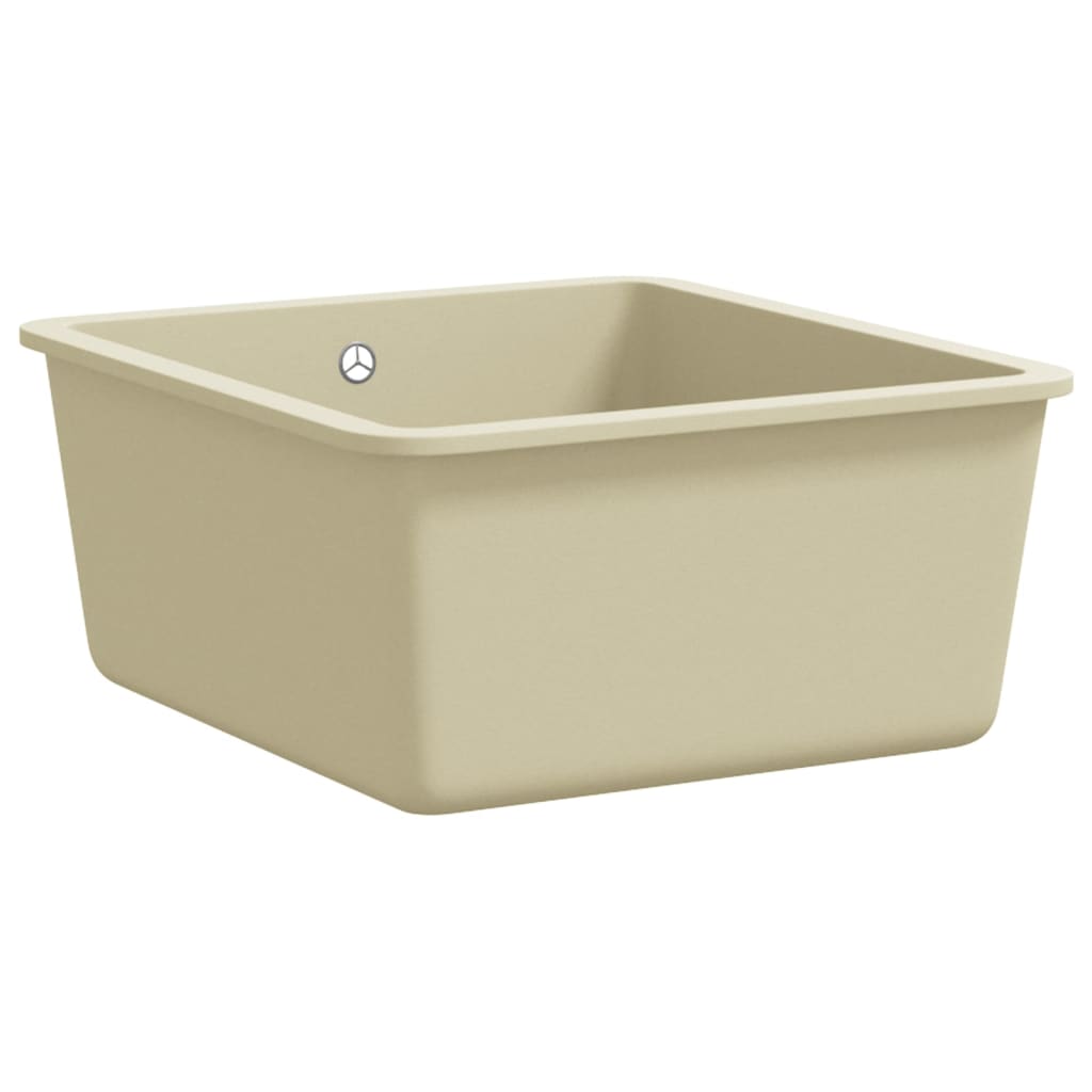 Granitspüle Einzelbecken Beige - Premium Küchenspülen & Spülbecken  - Just €165.96! Shop now at homesales4u