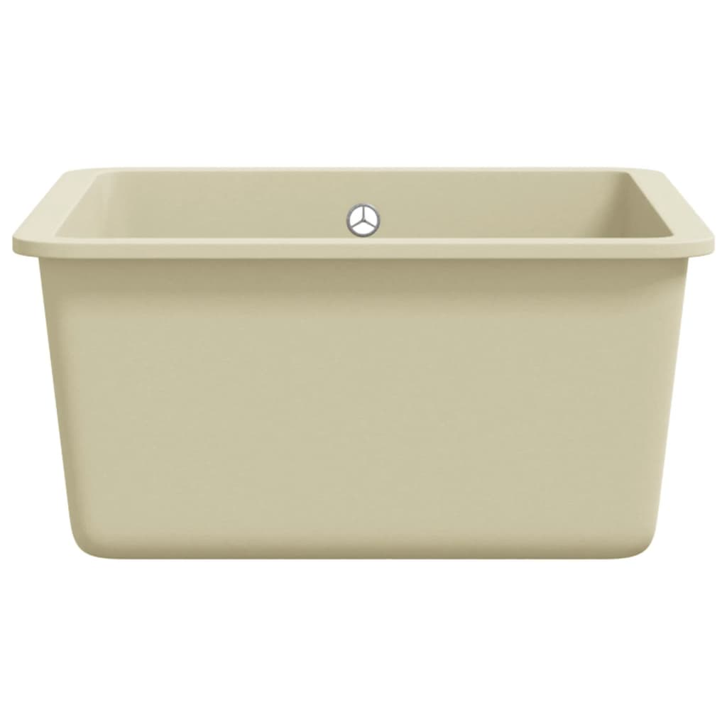 Granitspüle Einzelbecken Beige - Premium Küchenspülen & Spülbecken  - Just €165.96! Shop now at homesales4u