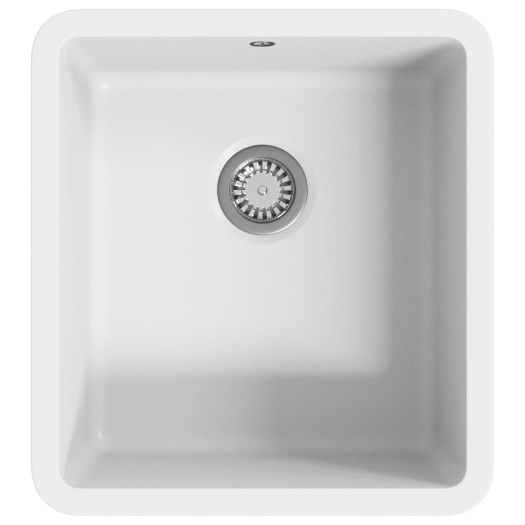 Granitspüle Einzelbecken Weiß - Premium Küchenspülen & Spülbecken  - Just €165.82! Shop now at homesales4u