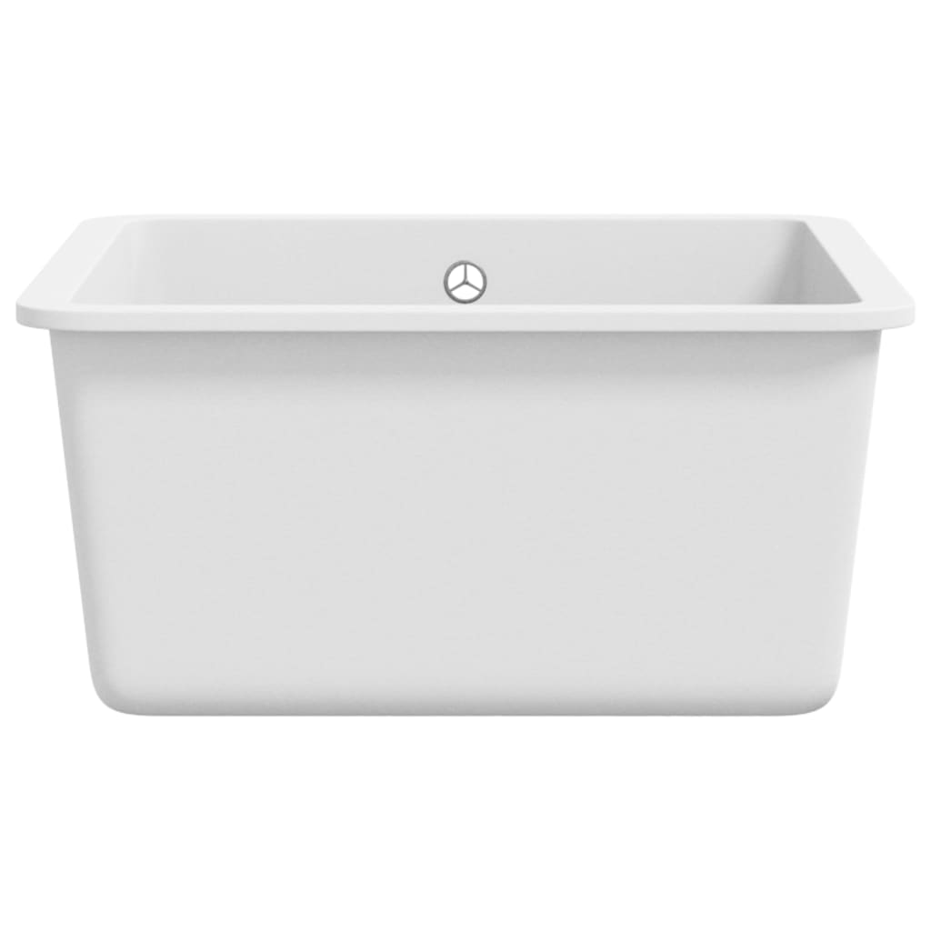 Granitspüle Einzelbecken Weiß - Premium Küchenspülen & Spülbecken  - Just €165.82! Shop now at homesales4u