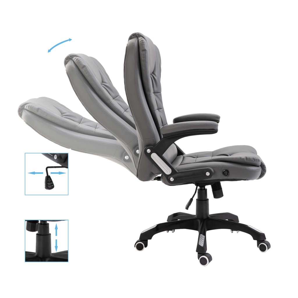 Bürostuhl Anthrazit Kunstleder - Premium Bürostühle  - Just €277.67! Shop now at homesales4u